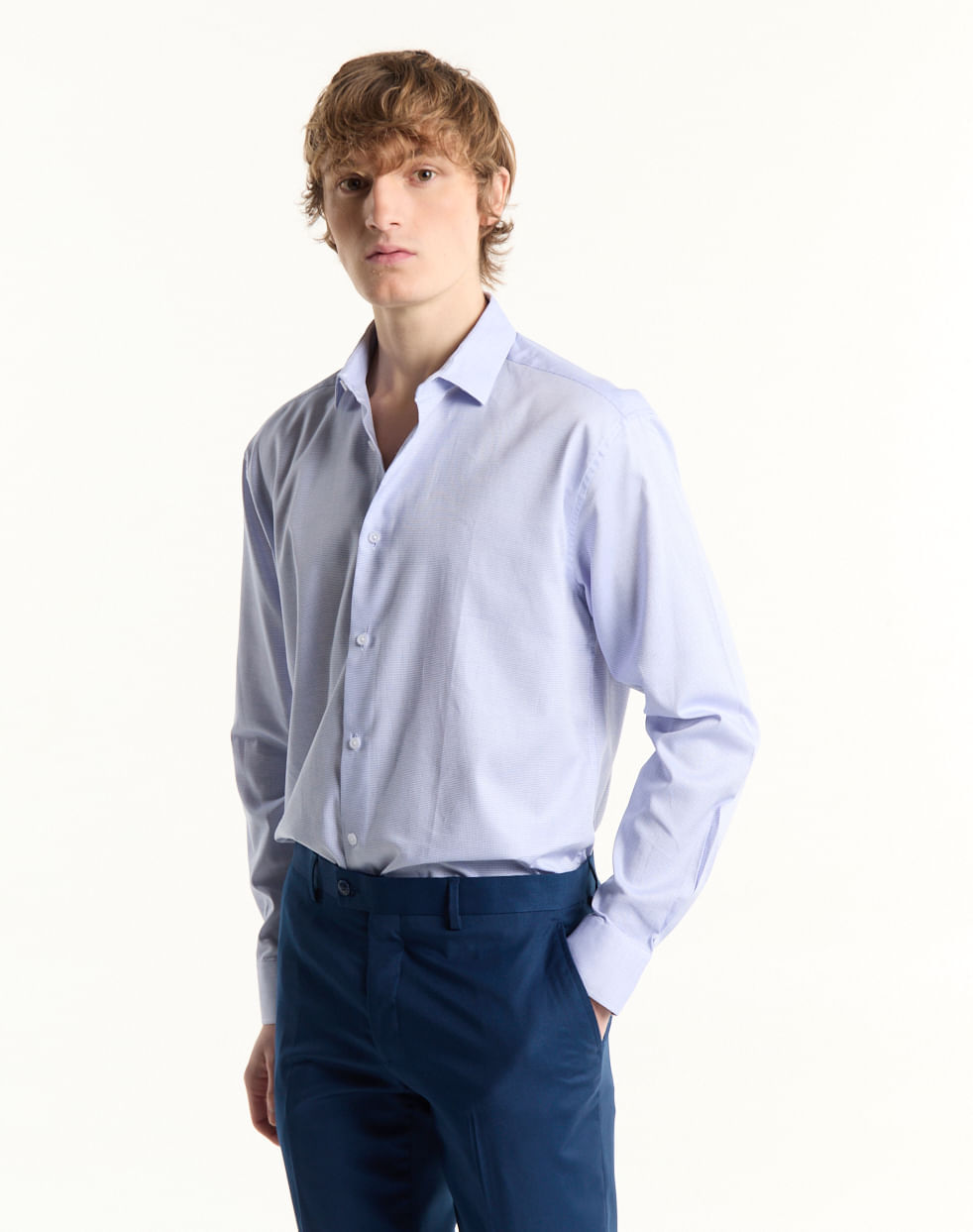 Camisa vestir regular 100% algodón KIERAN