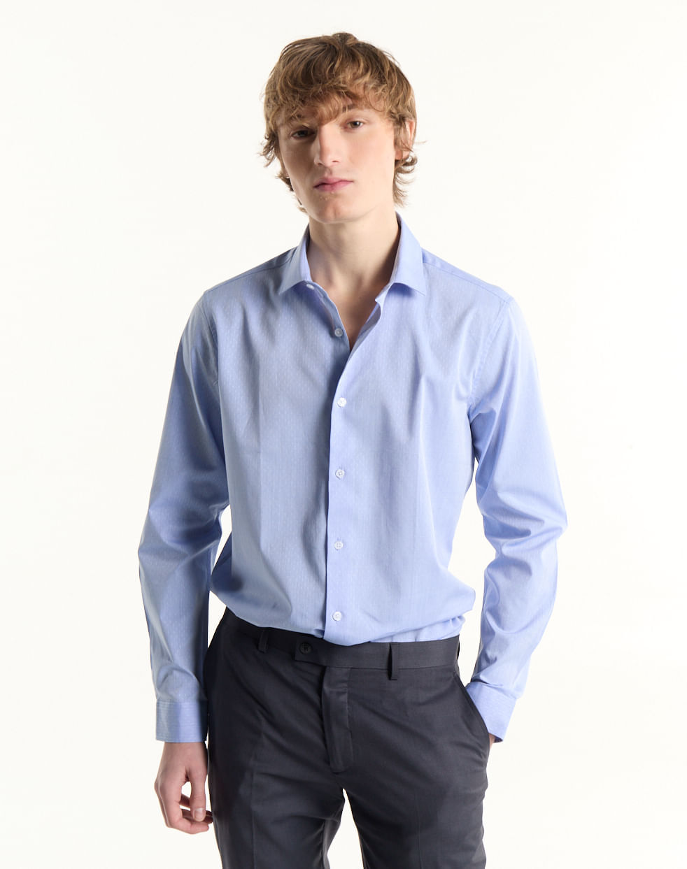 Camisa vestir slim 100% algodón NAKATANE