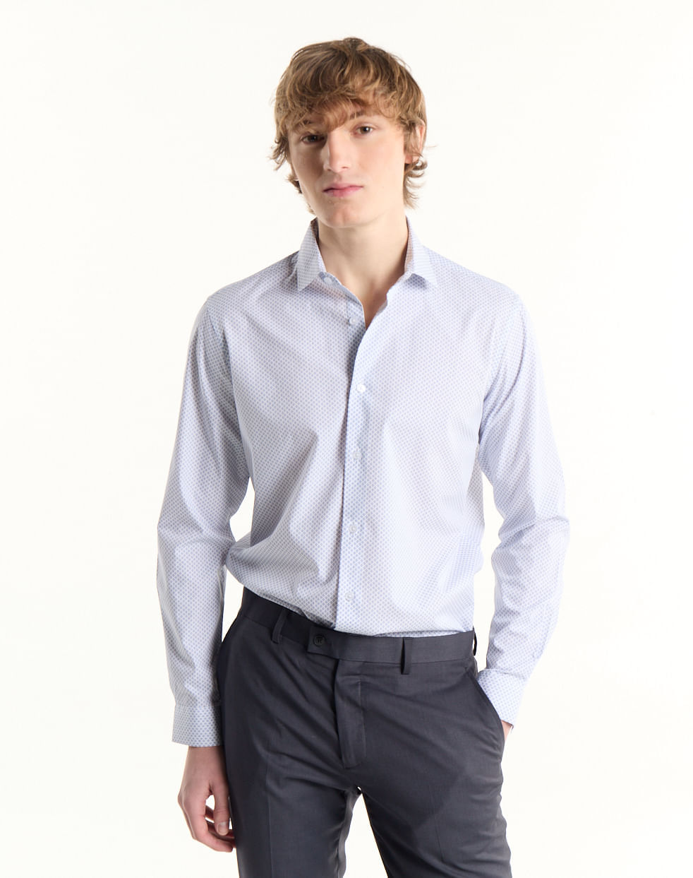 Camisa vestir slim 100% algodón KANOYA
