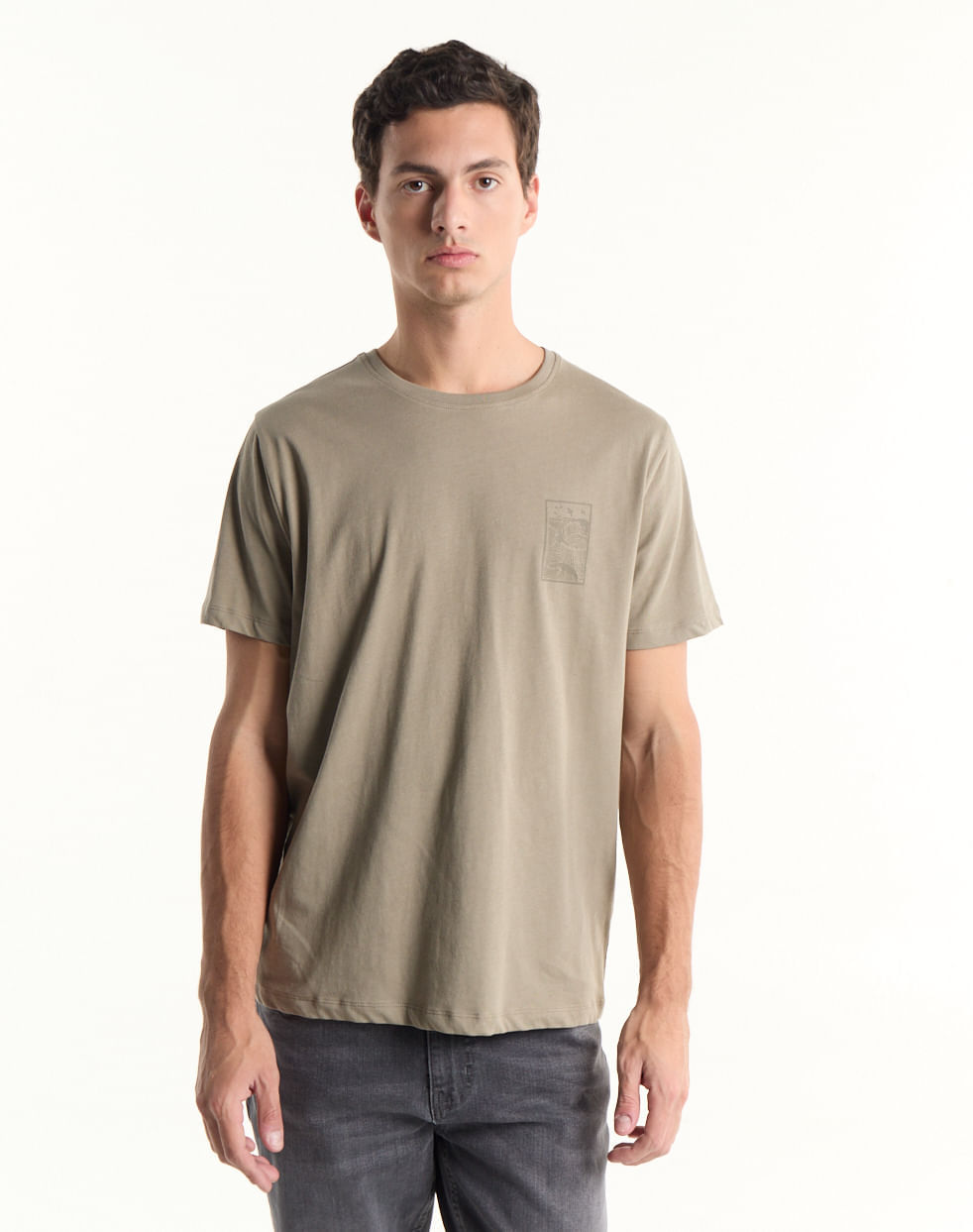 Remera estampada 100% algodón