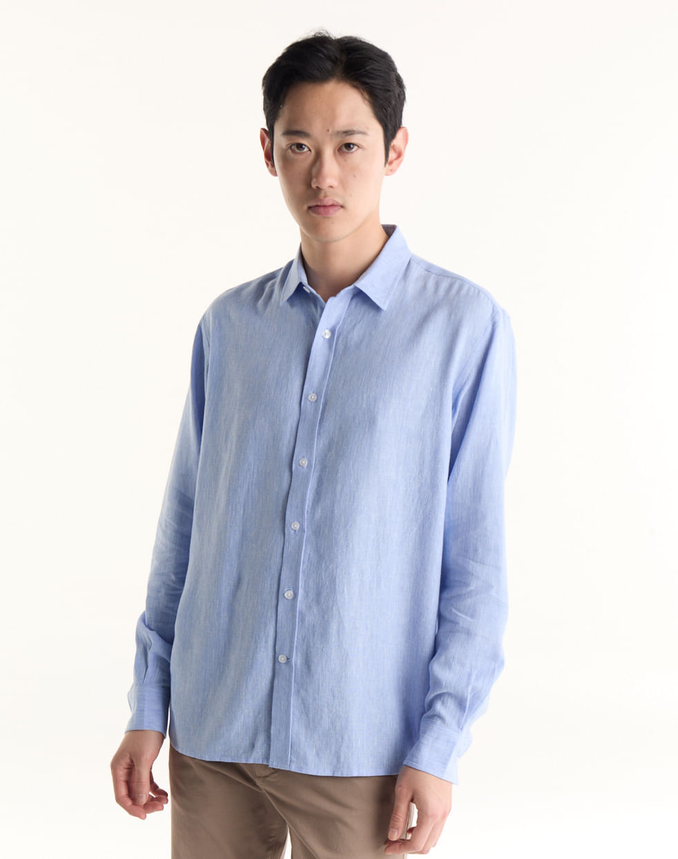 Camisa regular lino NAHA