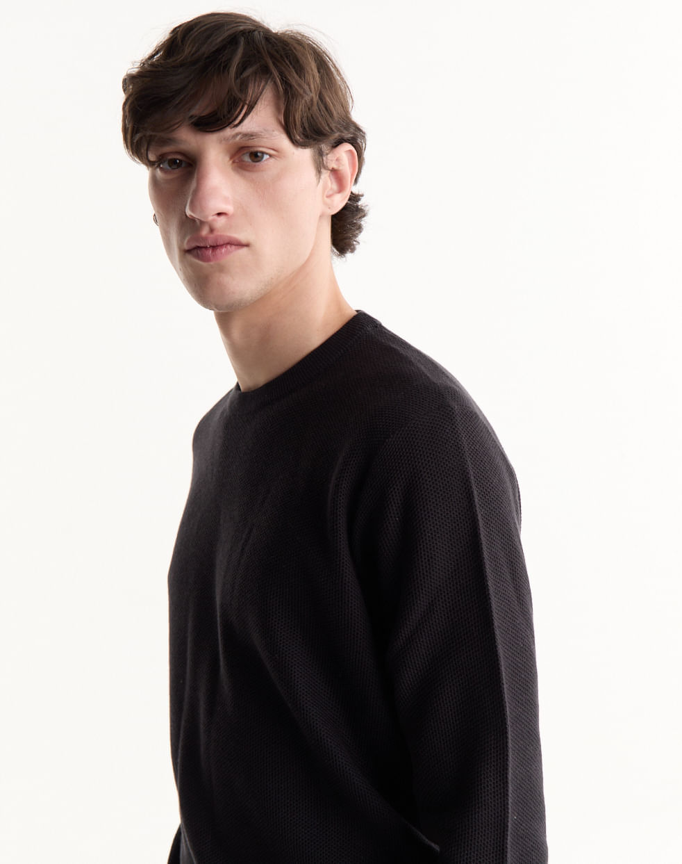 Sweater tramado escote redondo PARIS — imagen 2