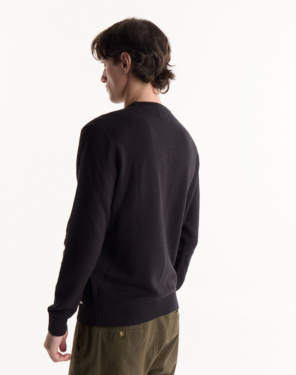 Sweater tramado escote redondo PARIS — imagen 3