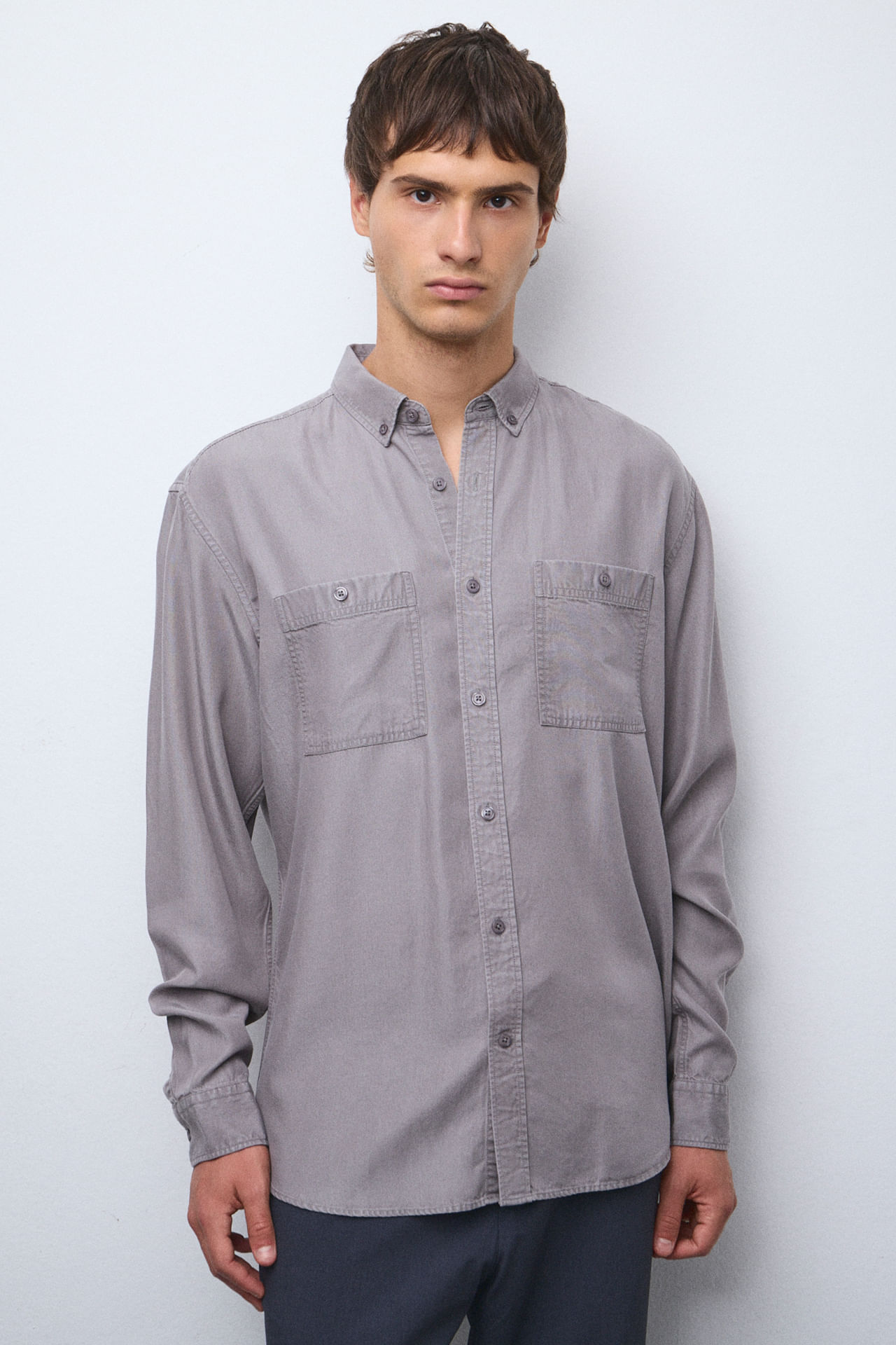 Camisa regular 100% algodón — imagen 2