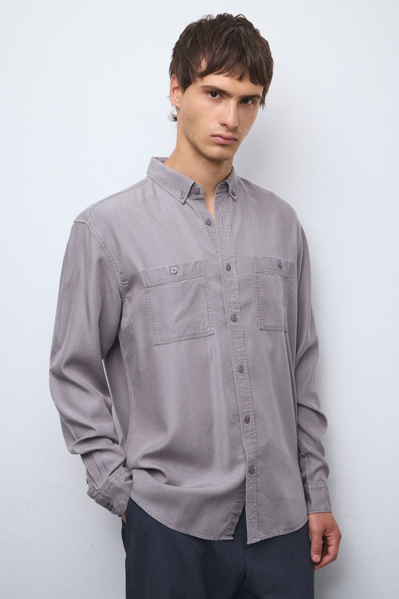Camisa regular 100% algodón — imagen 3