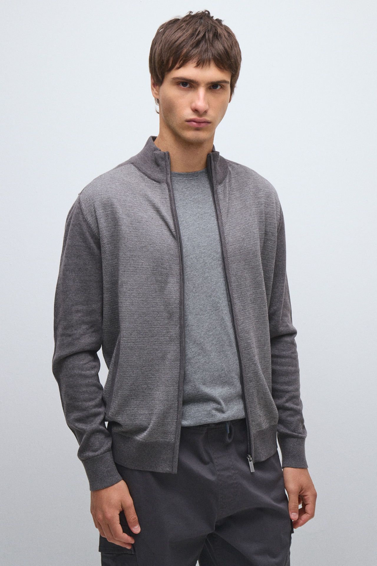 Campera tejida tramada — imagen 2