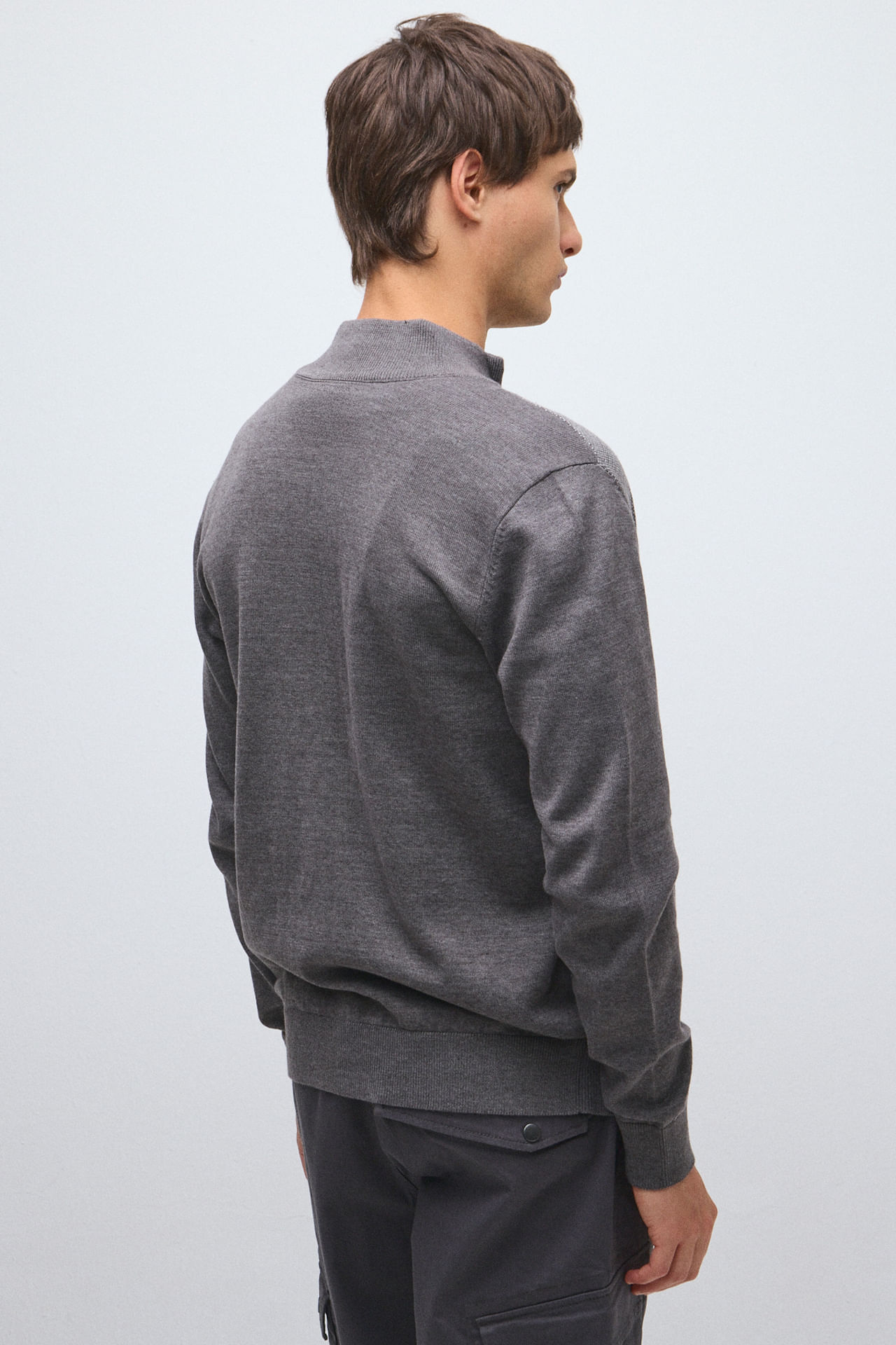 Campera tejida tramada — imagen 4