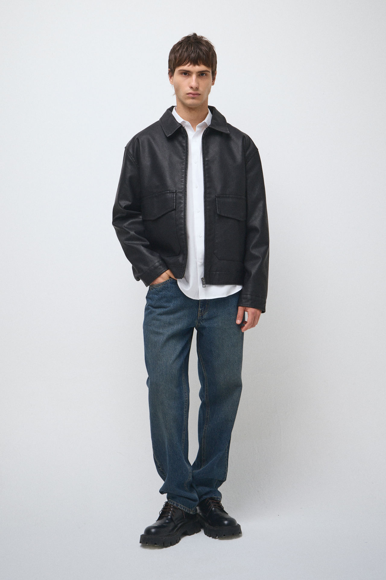Campera simil cuero
