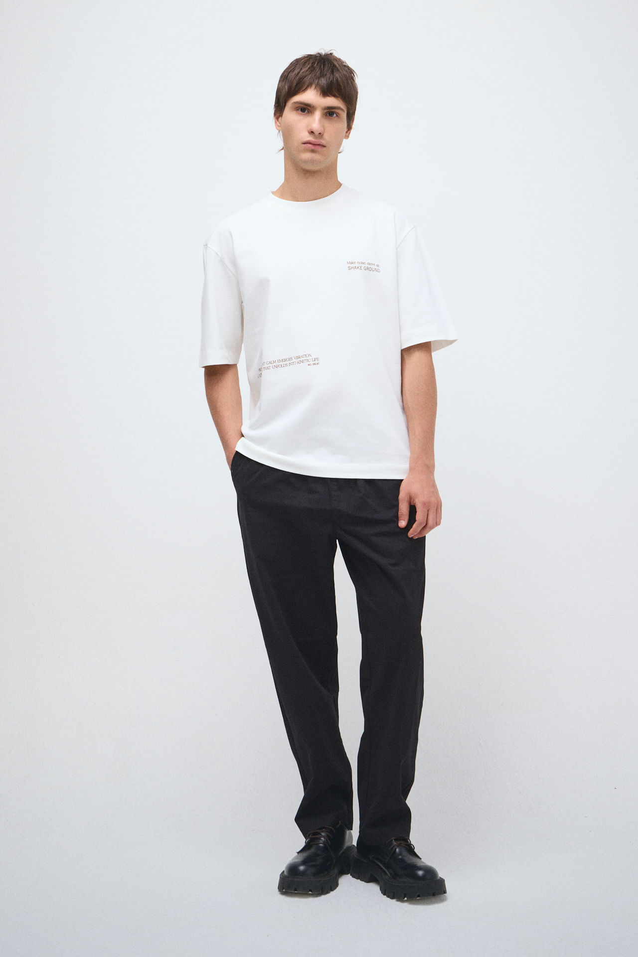Remera boxy 100% algodón