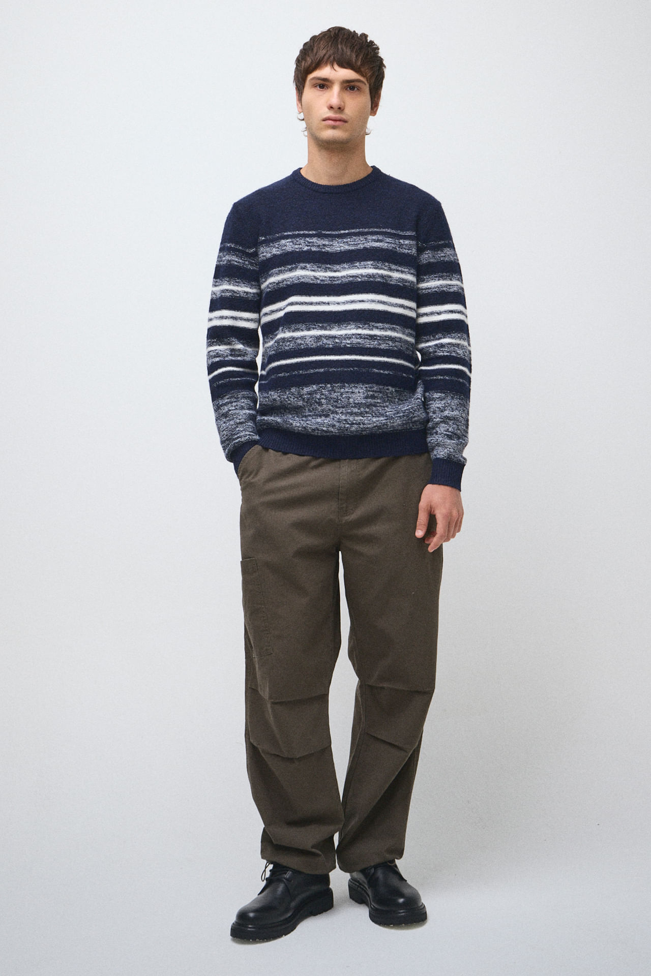 Sweater cuello redondo tramado
