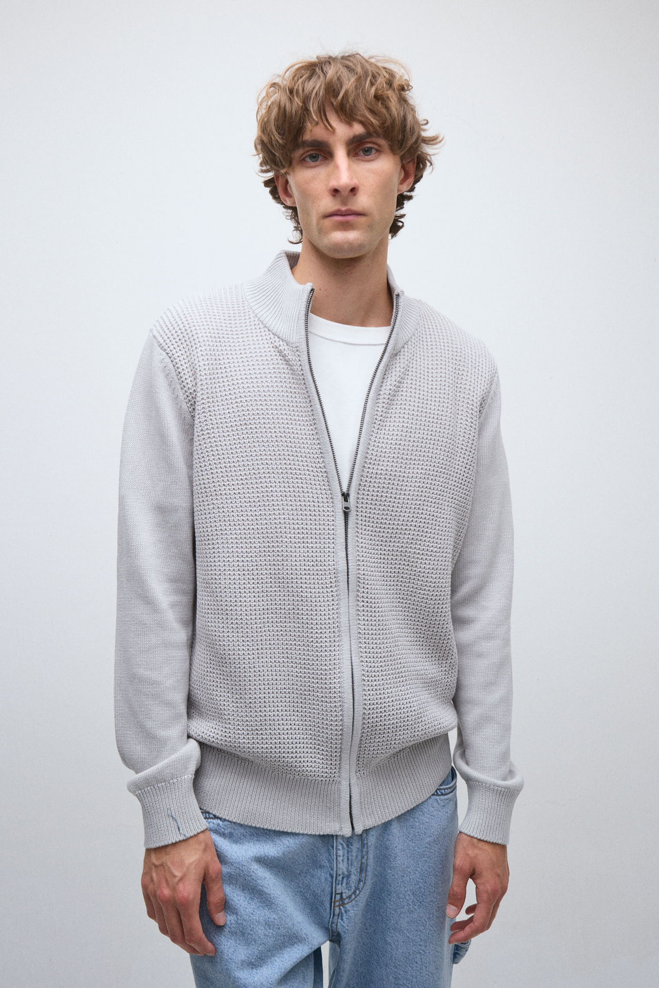 Campera tejida tramada — imagen 2