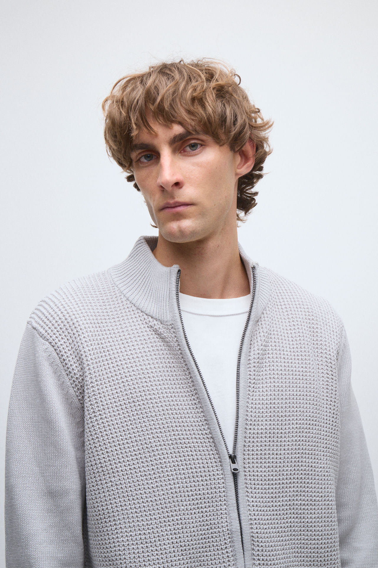 Campera tejida tramada — imagen 3