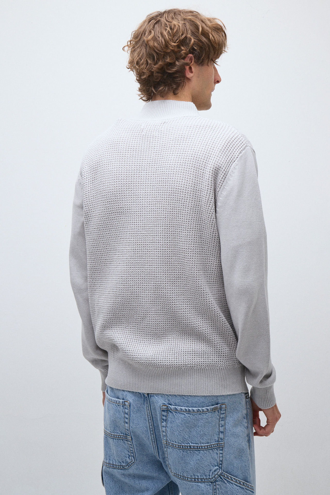 Campera tejida tramada — imagen 4