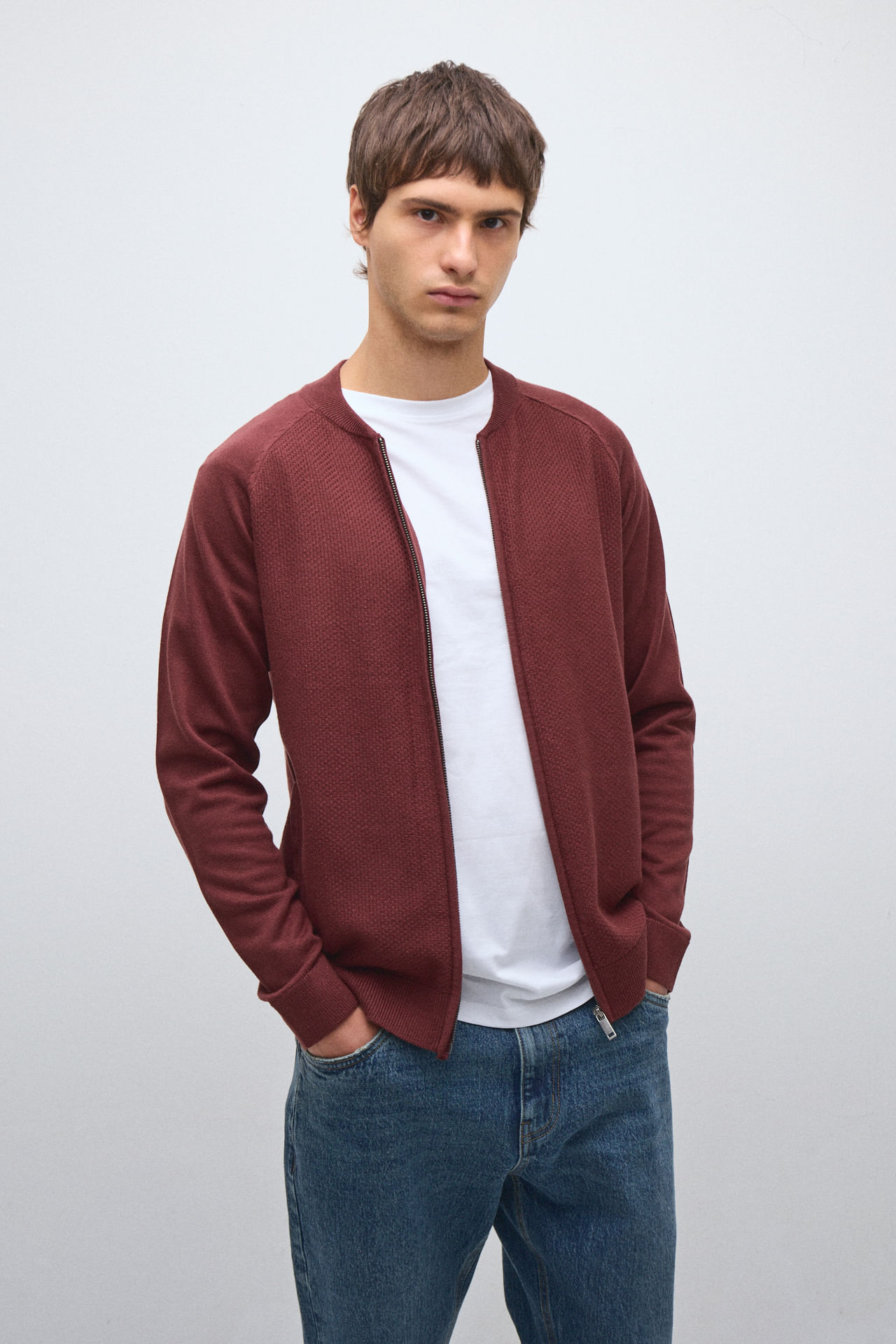 Campera tejida tramada — imagen 2