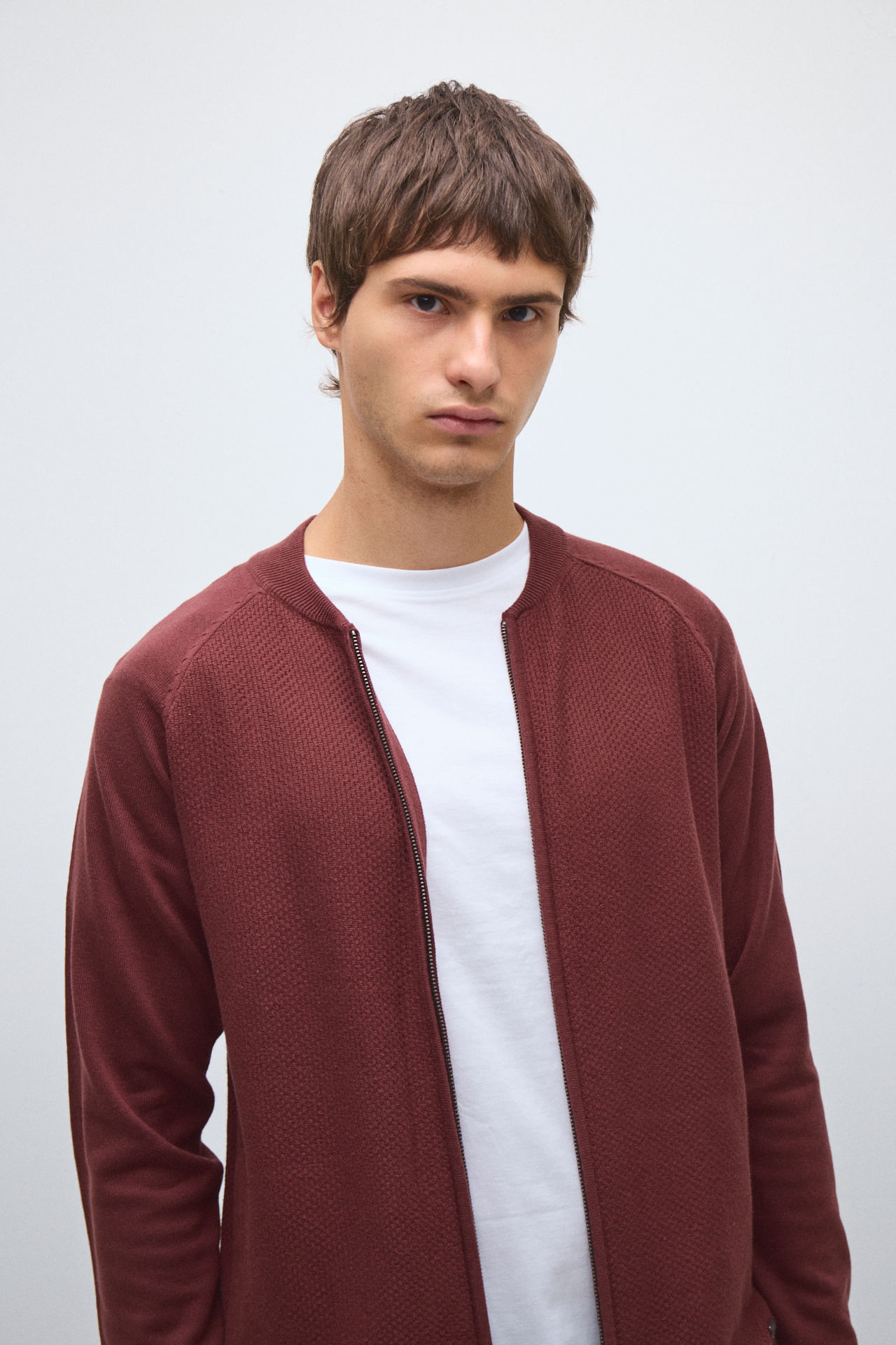 Campera tejida tramada — imagen 3