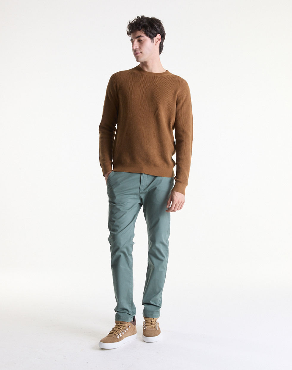 Sweater tramado escote redondo DRESDE — imagen 4