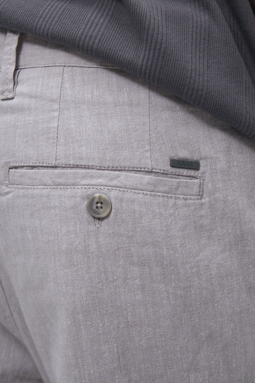 Pantalón chino slim lino — imagen 4