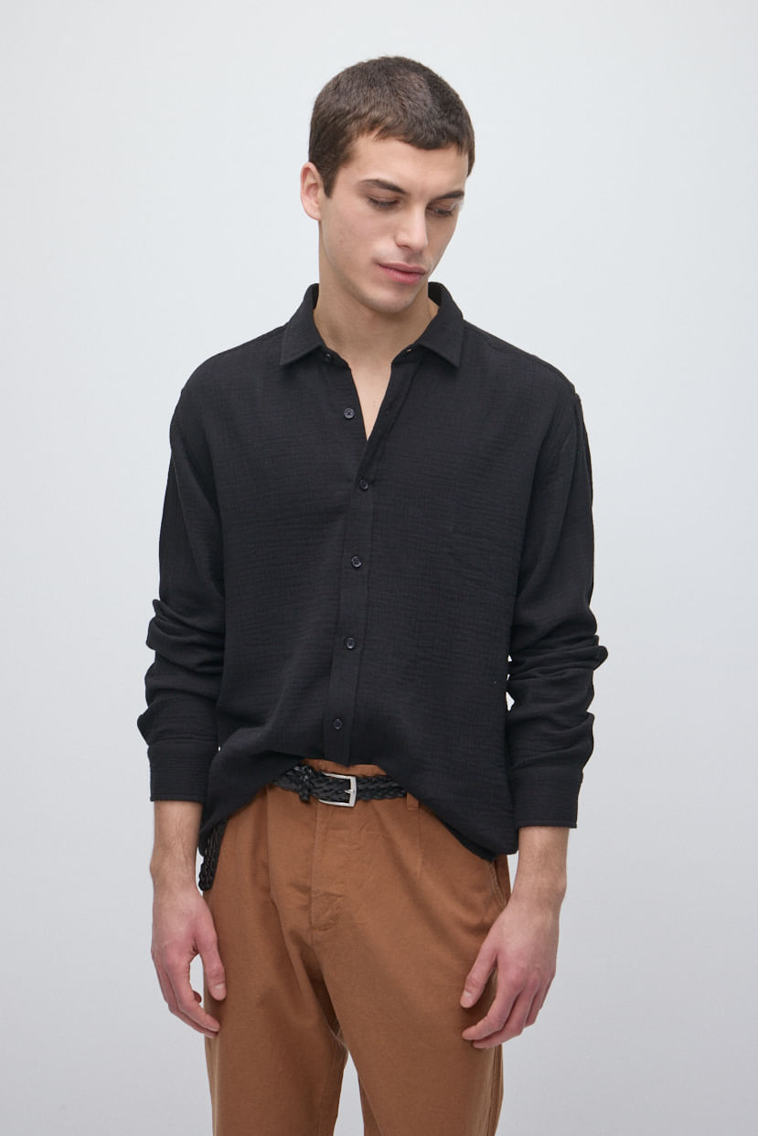 Camisa regular 100% algodón — imagen 2