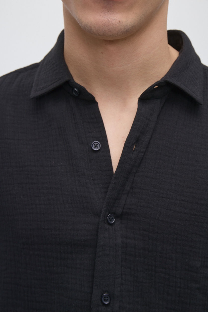 Camisa regular 100% algodón — imagen 3