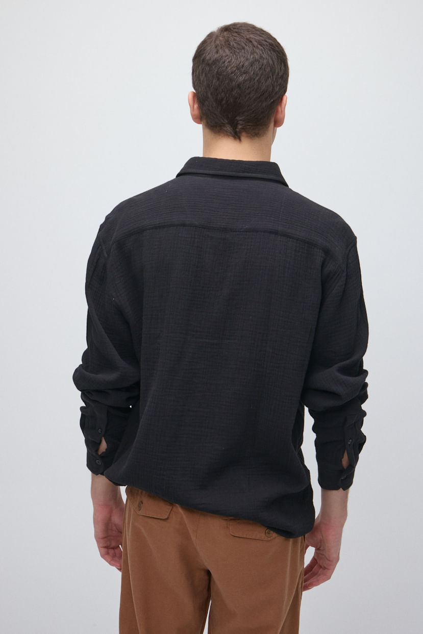Camisa regular 100% algodón — imagen 4