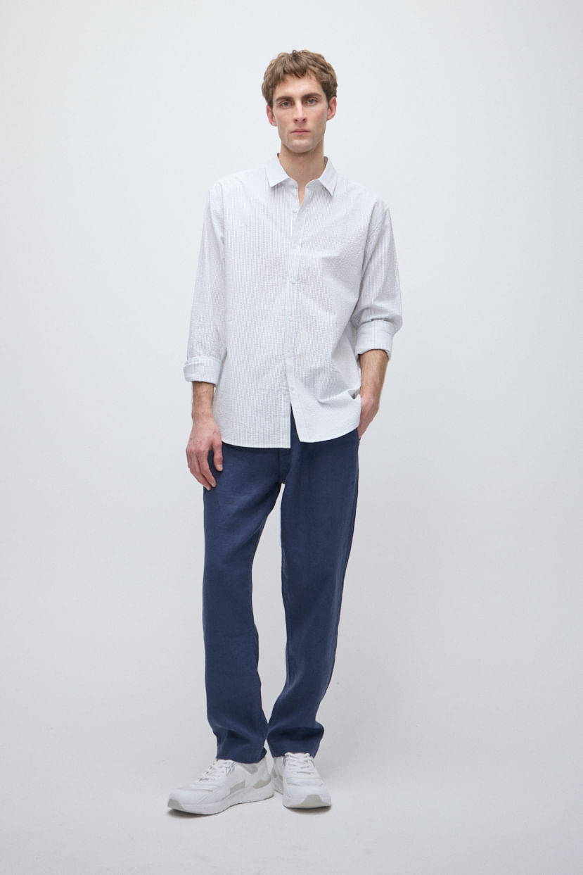 Camisa regular 100% algodón