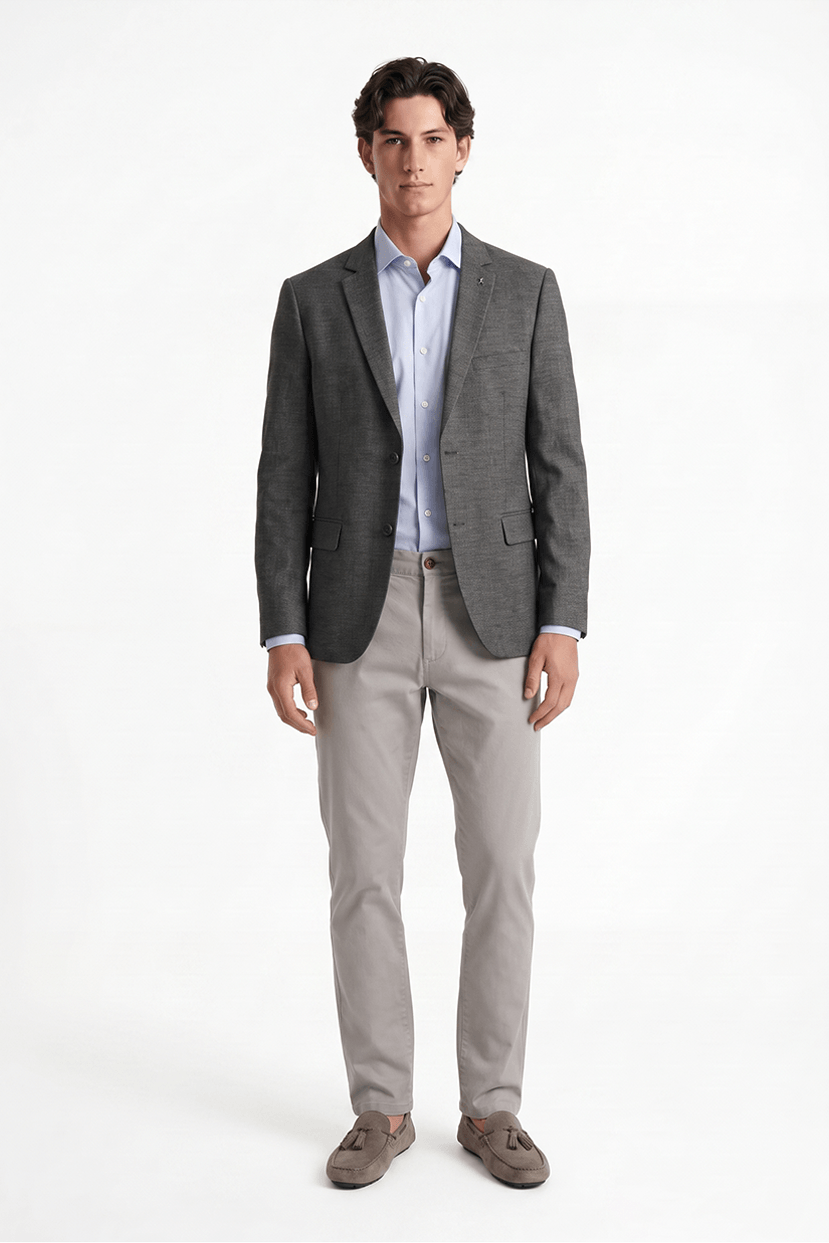 Saco regular lino algodón MIAMI