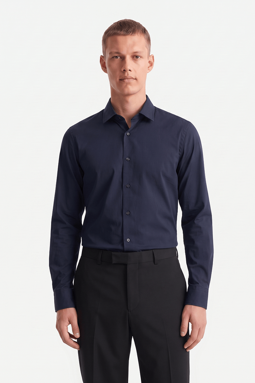 Camisa vestir slim 100% algodón — imagen 2